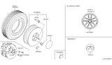 Diagram for Infiniti G35 Spare Wheel - D0300-AC84A