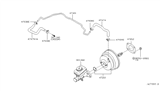Diagram for Infiniti G35 Brake Booster Vacuum Hose - 47474-AM600