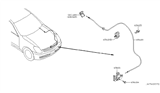 Diagram for Infiniti G35 Hood Cable - 65620-AL500