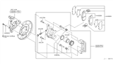 Diagram for Infiniti Brake Pad Set - 44060-EG00K