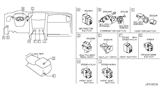 Diagram for 2009 Infiniti FX50 Dimmer Switch - 25190-1CA0A