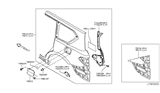 Diagram for Infiniti M35 Fuel Door Hinge - 78836-AL500
