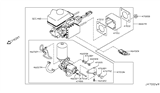 Diagram for Infiniti QX80 Brake Booster - 46007-5ZA1B