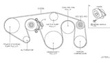 Diagram for Infiniti QX80 Timing Belt Tensioner - 11955-1LA0A