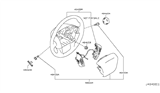 Diagram for 2021 Infiniti QX80 Steering Wheel - 48430-6GW0A