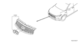 Diagram for Infiniti Grille - 62310-5NA2A