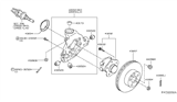 Diagram for Infiniti Wheel Bearing Dust Cap - 43234-CA000