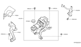 Diagram for Infiniti QX60 Power Steering Pump - 49110-3KA5A
