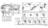 Diagram for 2017 Infiniti QX60 Ignition Switch - 25150-3JA0A