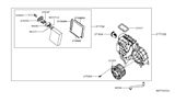 Diagram for Infiniti QX60 Blower Motor - 27375-3KA0A