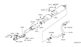 Diagram for Infiniti JX35 Exhaust Pipe - 20100-3JA0A
