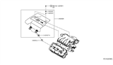 Diagram for Infiniti QX60 Engine Cover - 14041-9NF0A