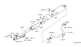 Diagram for Infiniti QX60 Exhaust Pipe - 20020-9NB0B