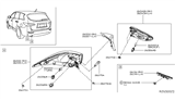 Diagram for Infiniti QX60 Bumper Reflector - 26565-8990D