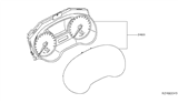 Diagram for Infiniti QX60 Speedometer - 24810-3JV0B