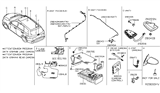 Diagram for Infiniti Antenna Cable - 28241-3JL0A