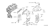 Diagram for Infiniti QX60 Exhaust Manifold Gasket - 14036-3KA0A