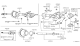 Diagram for Infiniti Q45 Steering Column Cover - 48950-5P160