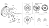 Diagram for 2004 Infiniti M45 Spare Wheel - 40300-32P10