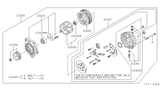Diagram for Infiniti Q45 Alternator Case Kit - 23127-6P004