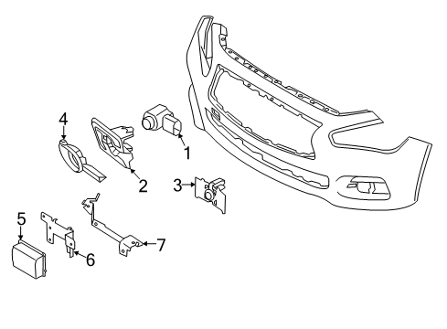 2022 Infiniti Q50 Bumper & Components - Front Diagram 2