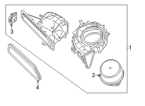 2020 Infiniti QX60 Blower Motor & Fan Diagram 1