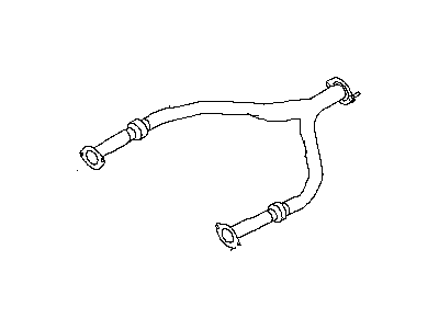 Infiniti 20020-1MC0A Front Exhaust Tube Assembly With Catalyzer