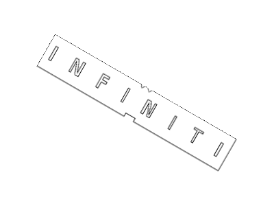 2001 Infiniti QX4 Emblem - 90891-1W311