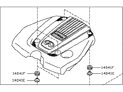 Infiniti Q50 Engine Cover - 14041-4GD3A