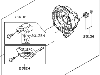 Infiniti Q45 Alternator Case Kit - 23127-AR000