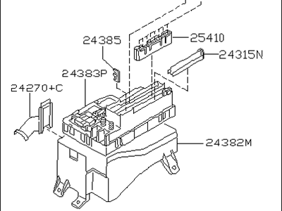Infiniti Q45 Fuse Box - 24380-4P000