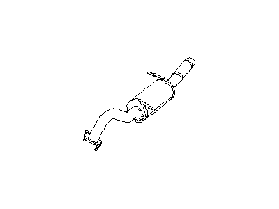 Infiniti QX4 Tail Pipe - 20350-1W300