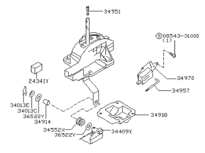 Infiniti FX35 Automatic Transmission Shifter - 34901-CL70A