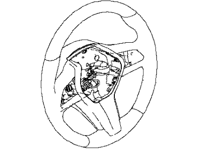 Infiniti 48430-5CJ2A Steering Wheel Assembly Without Pad