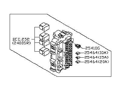 Infiniti FX35 Relay Block - 24350-1WW1A