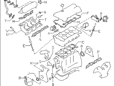 Infiniti 10101-7J085 Gasket Kit-Engine Repair