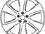 Infiniti D0300-3EV1A Aluminum Wheel