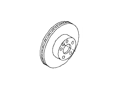 Infiniti 43206-CA000 Rotor-Disc Brake,Rear