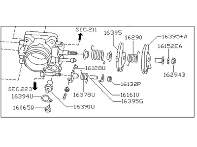 Infiniti QX4 Throttle Body - 16118-0W010