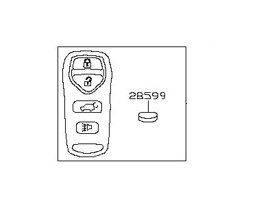 2007 Infiniti QX56 Car Key - 28268-8S200