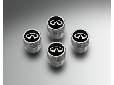 Infiniti 999MB-YX000 Valve Stem Caps - 4-piece set / INFINITI Logo