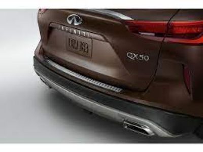 Infiniti Rear Bumper Protector - Brushed Stainless Steel T99B1-5NA0C