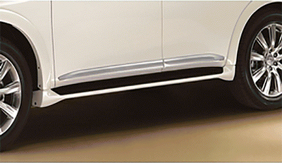 Infiniti Body Side Moldings - Chrome, Driver and Passenger Side (4-piece set) F3870-1LA0B