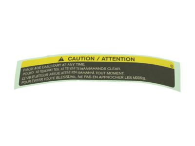 Infiniti 21599-7991A Label-Caution,Motor Fan