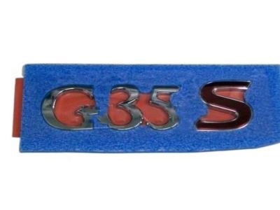Infiniti G35 Emblem - 84894-JK20A