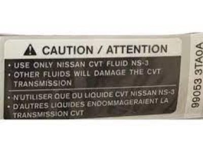 Infiniti 99053-3TA0A Label-Oil Caution