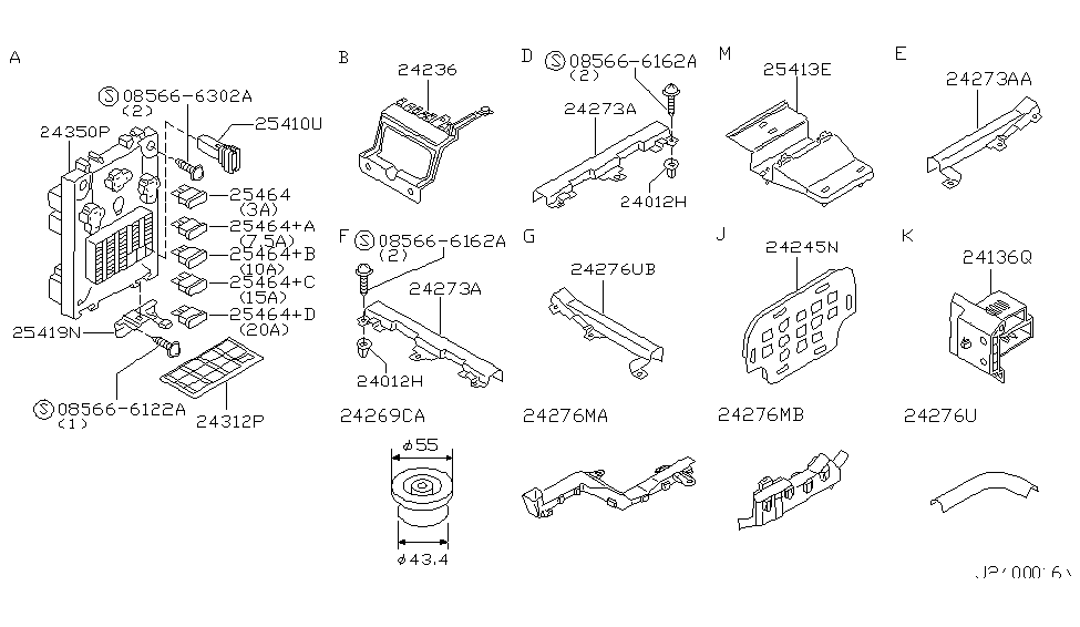 Infiniti 24270-5W010 Protector-Harness