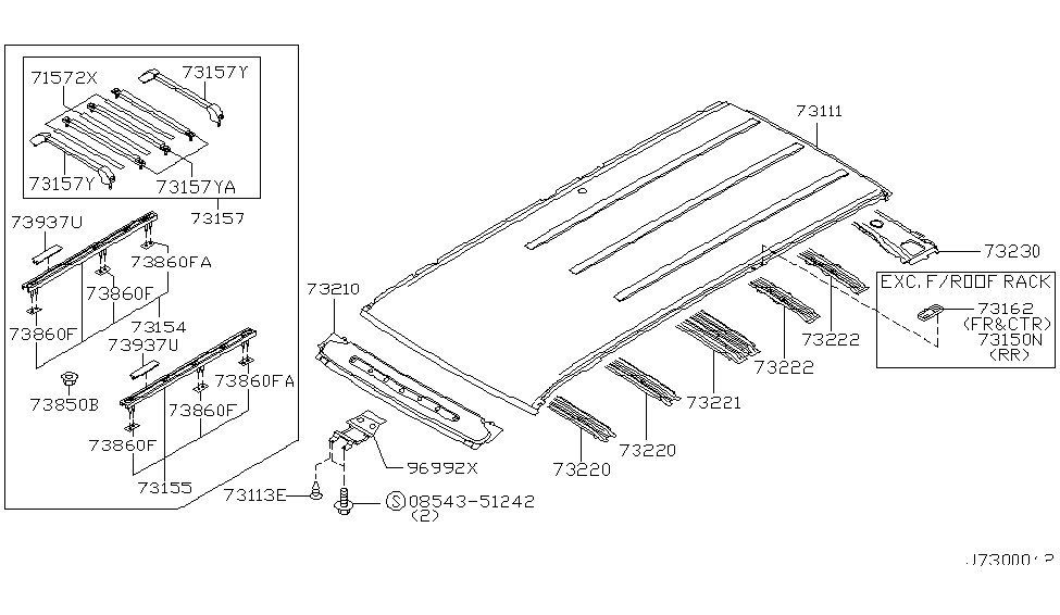 Infiniti 48184-1W620 Crossbar