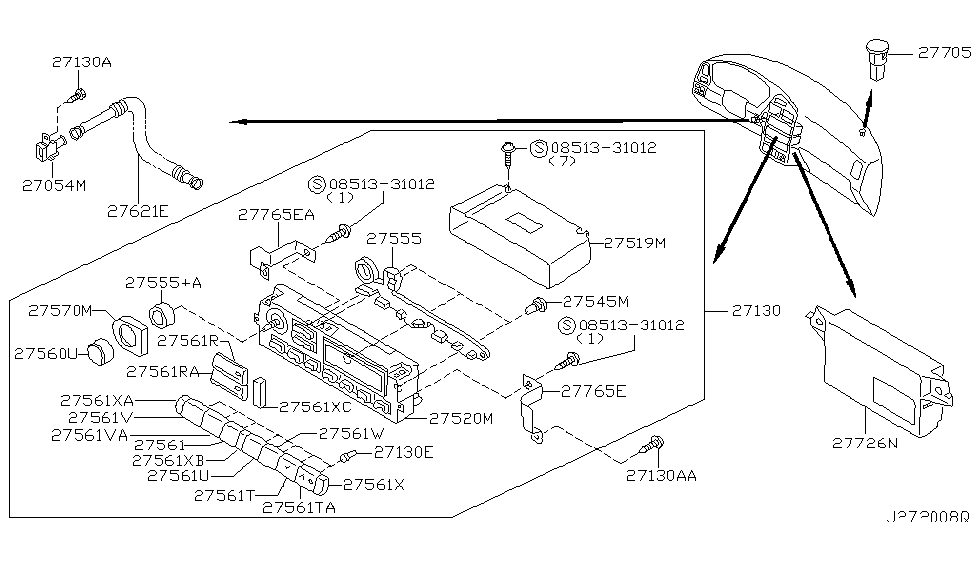 Infiniti 27569-4W300 Button-Blind