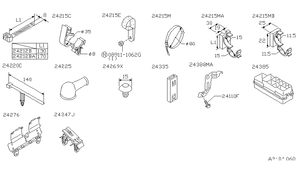 Infiniti 25237-0W010 Bracket-Relay